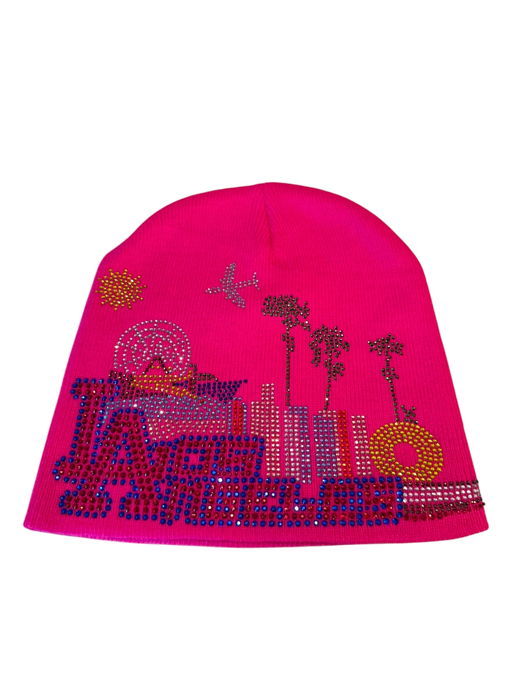 Los Angeles Rhinestone Beanie