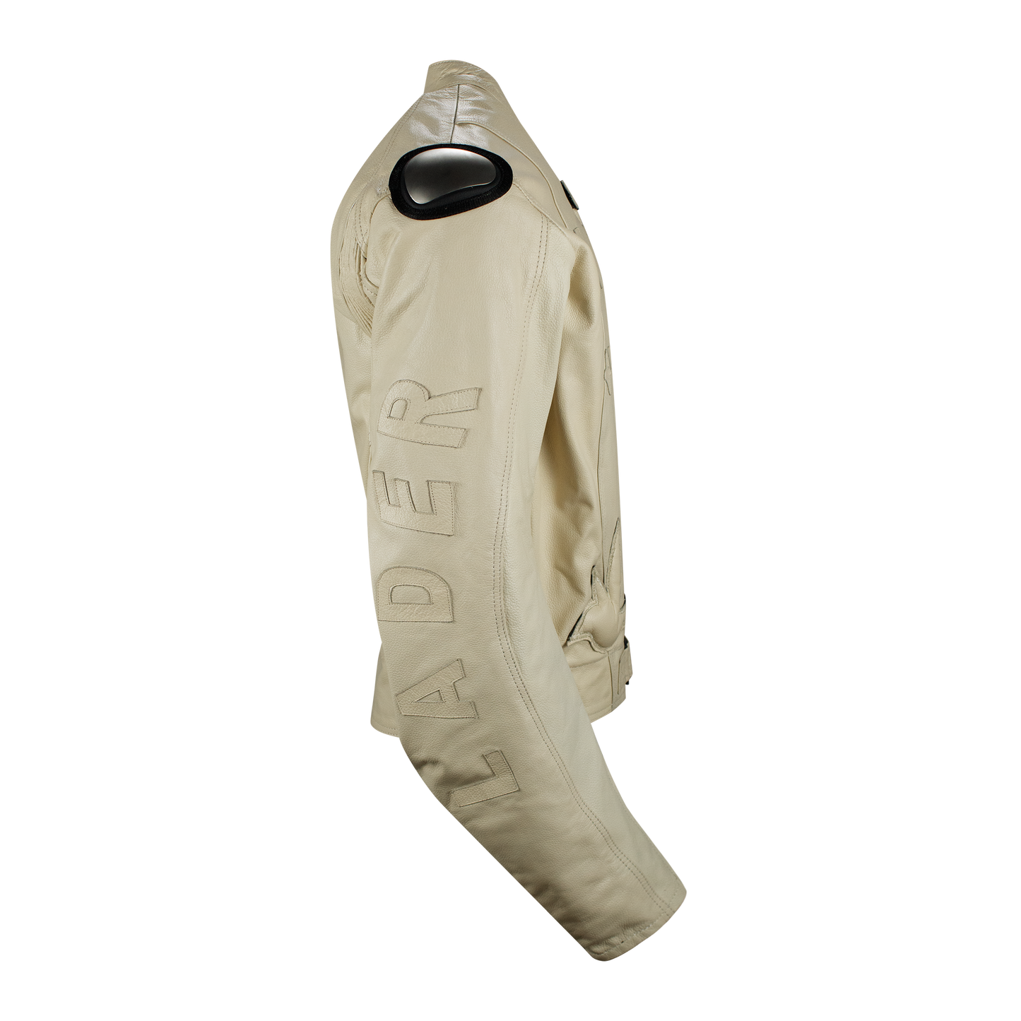 LADERA HEIGHTS LEATHER BIKER JACKET IN IVORY