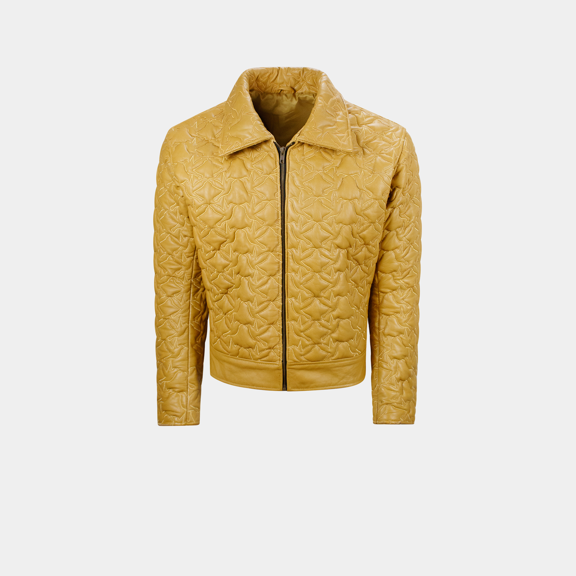 3D BIRD MONOGRAM JACKET IN YELLOW