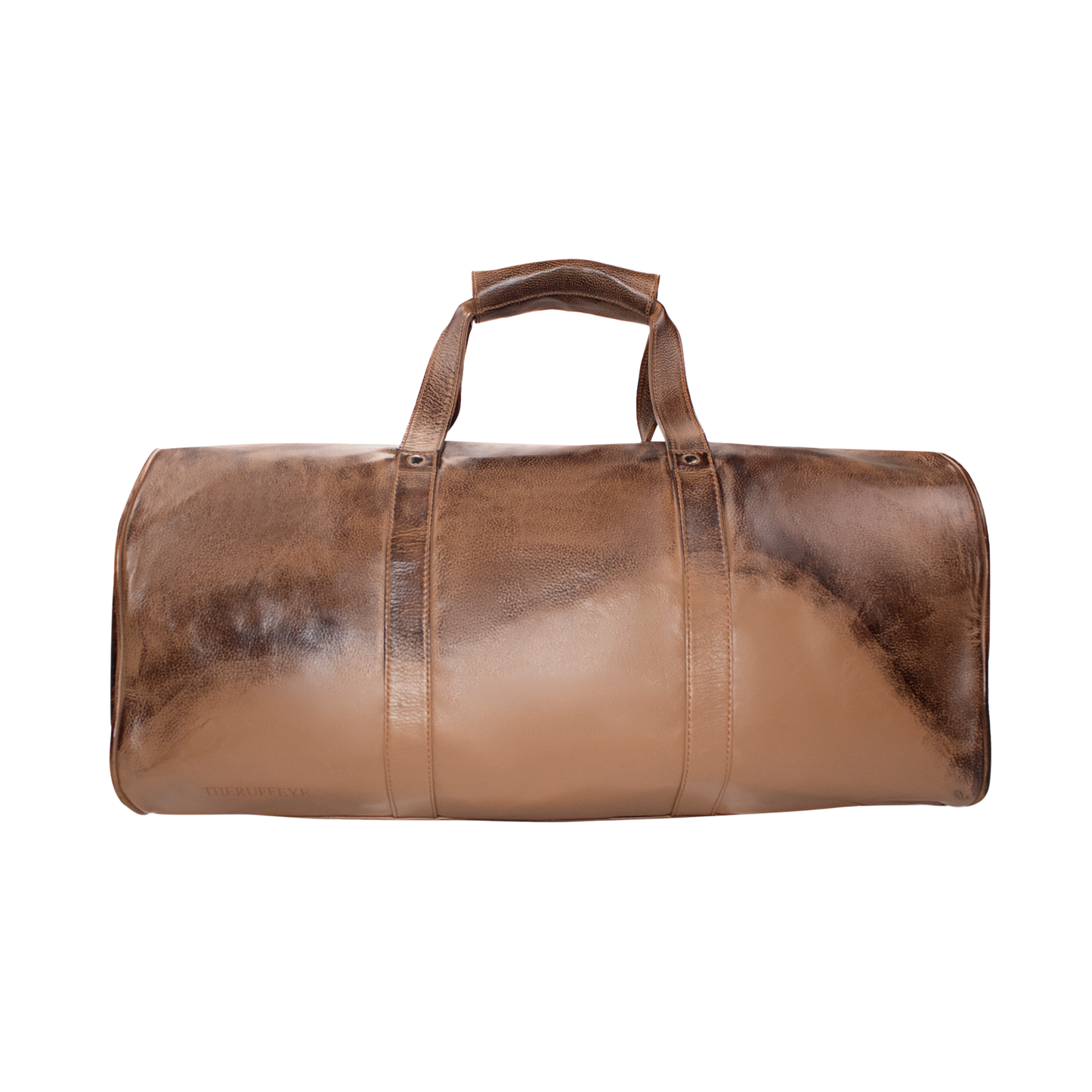 RUSTED LEATHER TRAVEL BAG IN BROWN