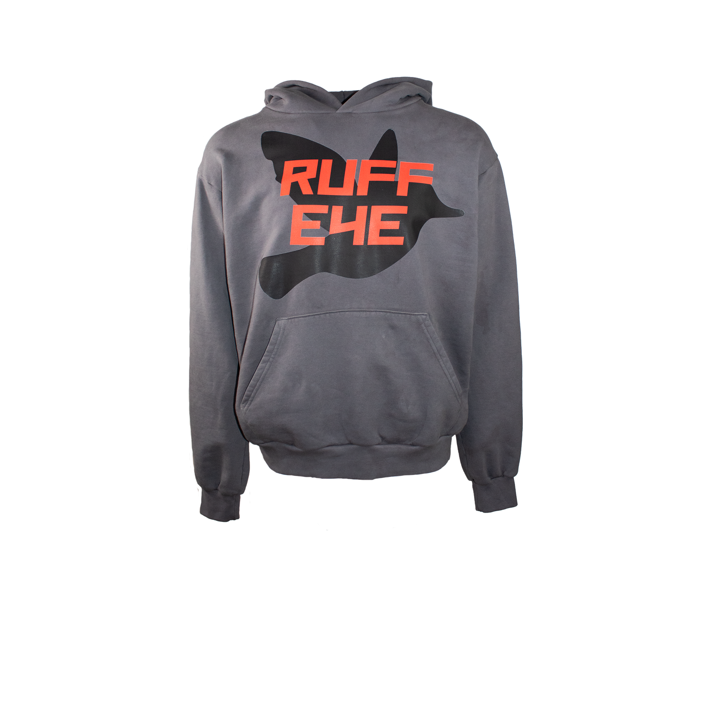 THERUFFEYE DOVE HOODIE IN CHARCOAL