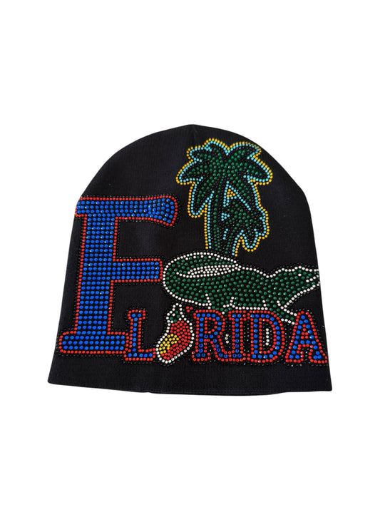 Florida Rhinestoned Beanie